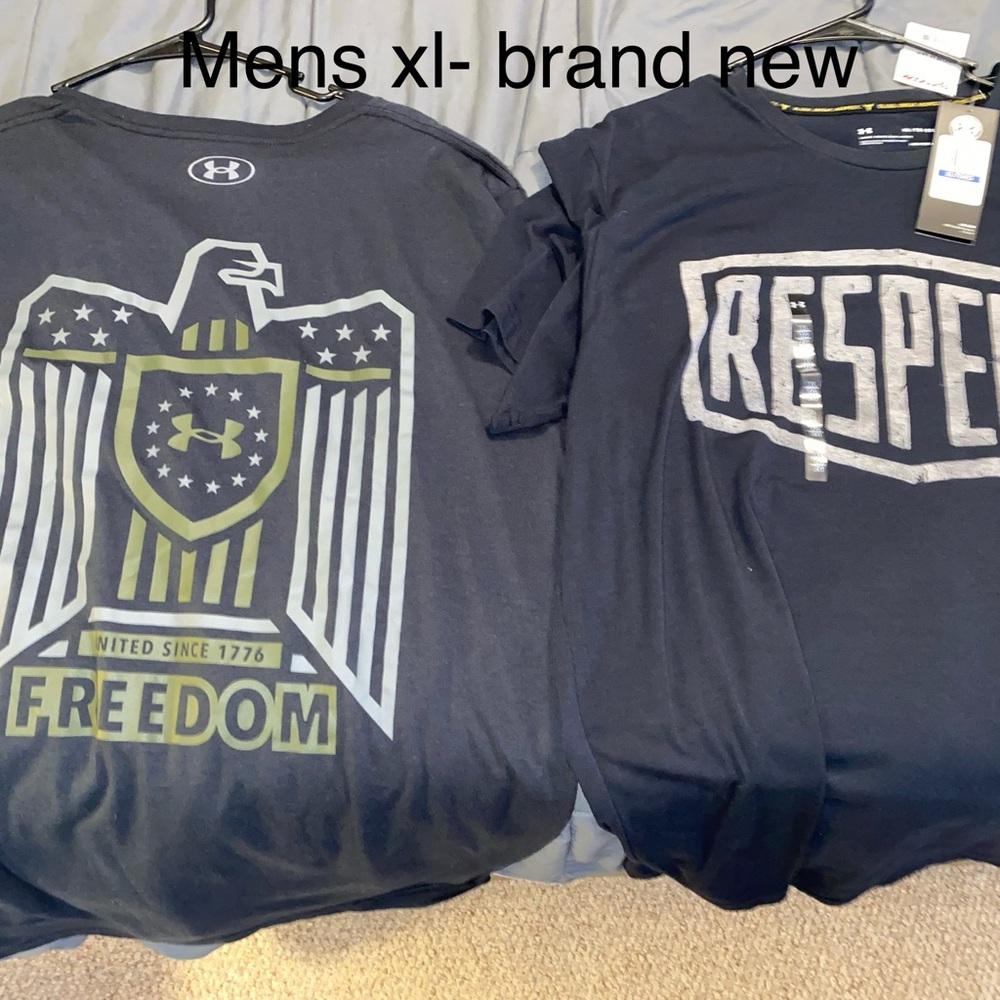2 under armour Mens xl tshirts - new with tags